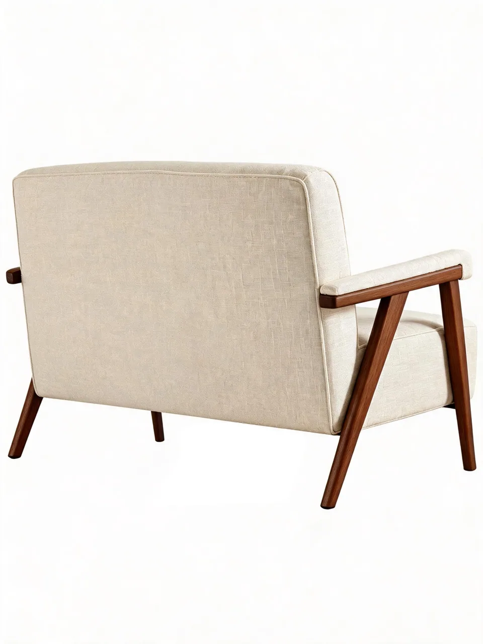Boucle Walnut Loveseat Range view 4