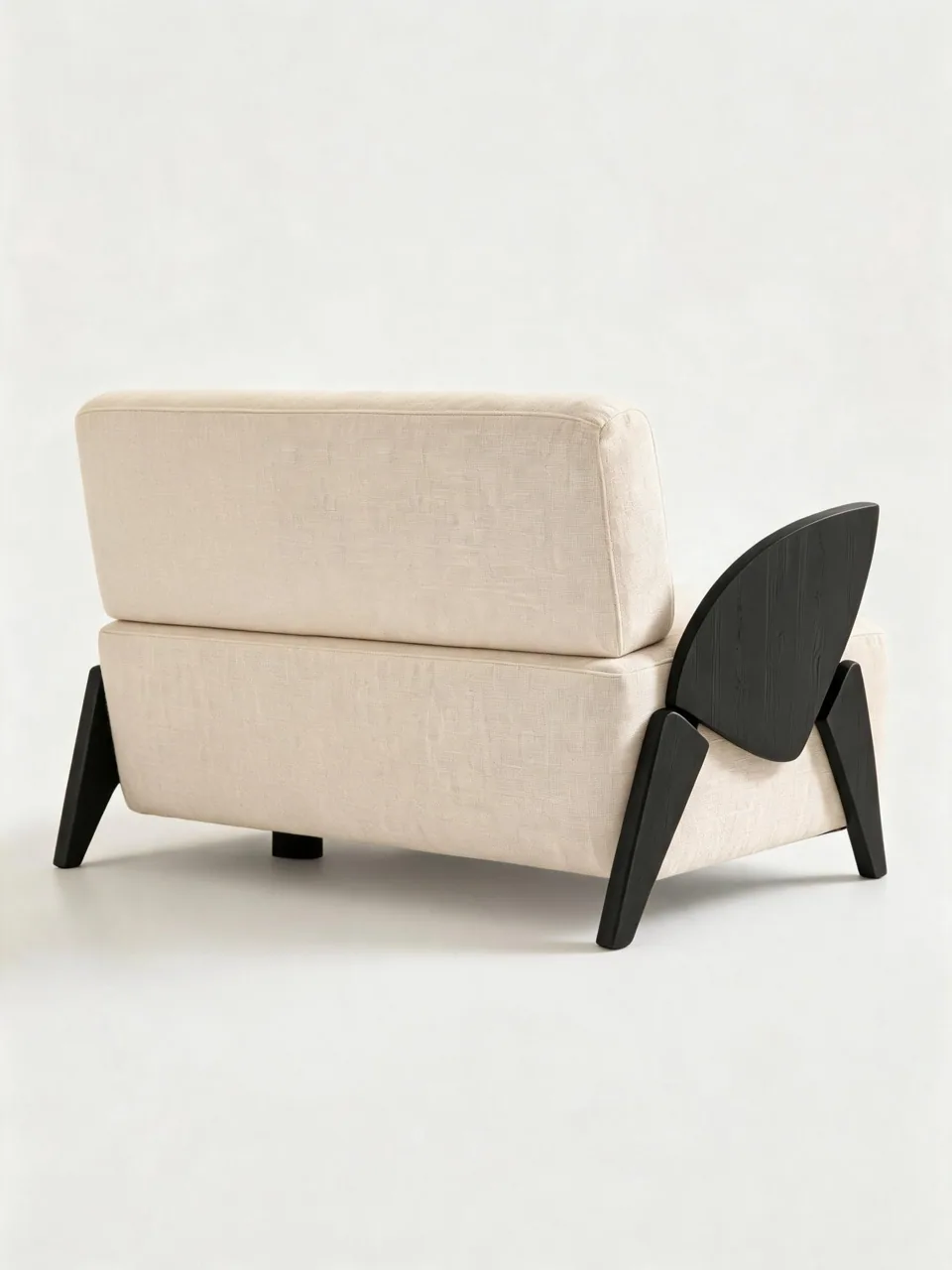 Boucle Walnut Loveseat Range view 6