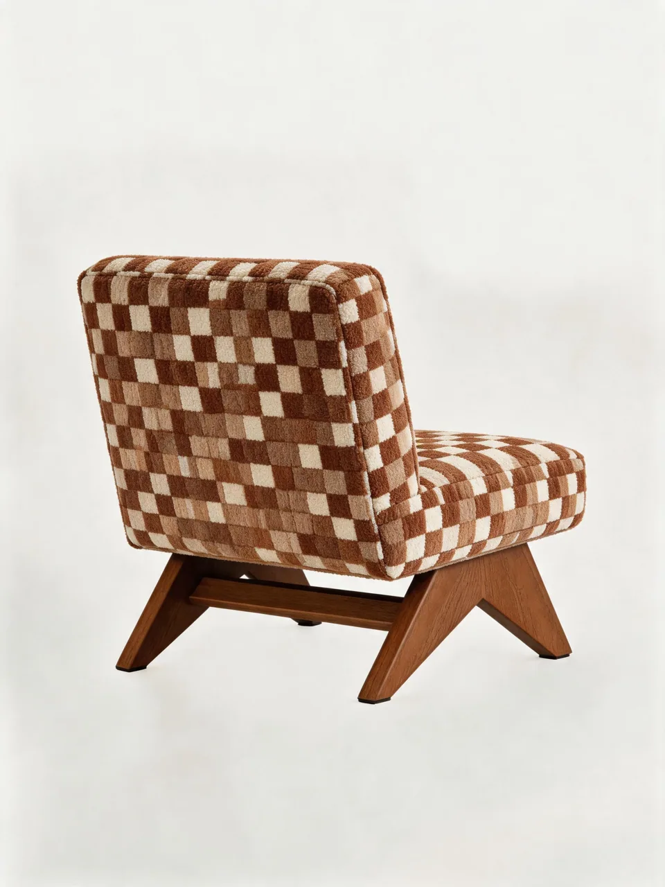 Checkerboard Shearling Armchair view 8