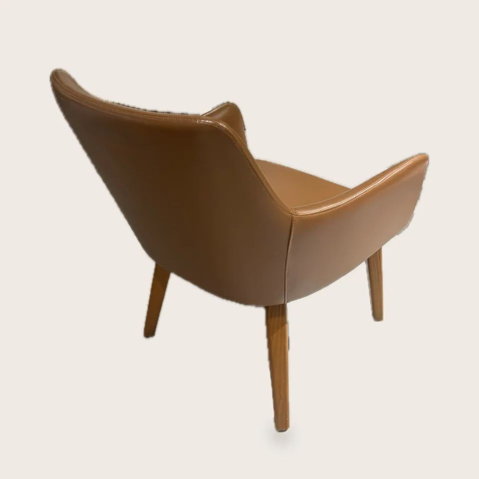 Cognac Wrap Chair view 2