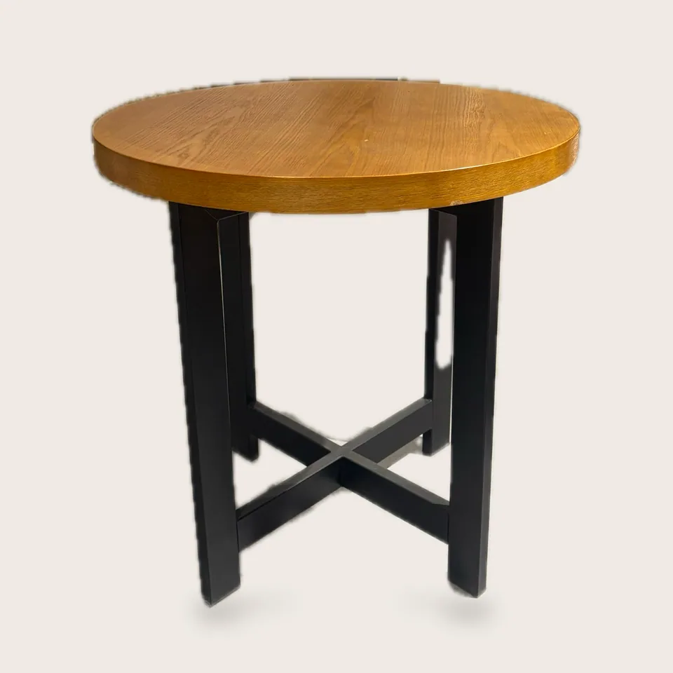 Crossbar Round Cafe Table