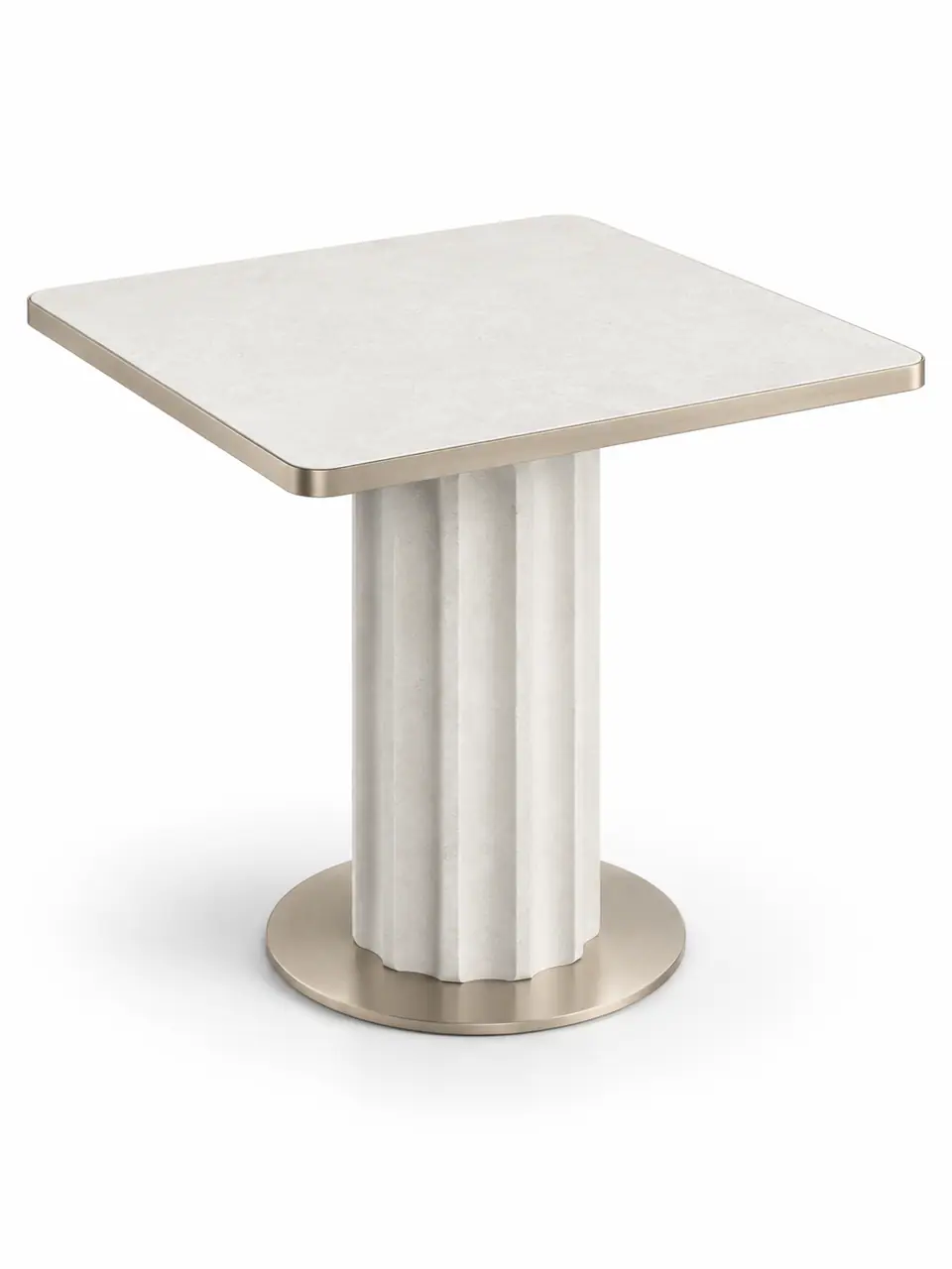 Fluted Limestone Column Two-Top