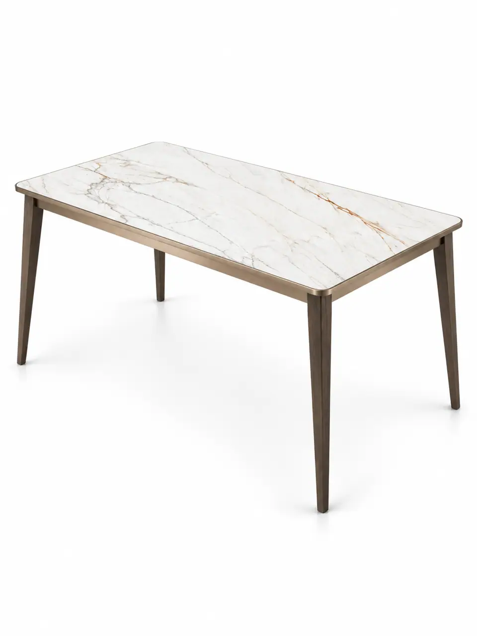 Gold-Vein Slim-Leg Cafe Table