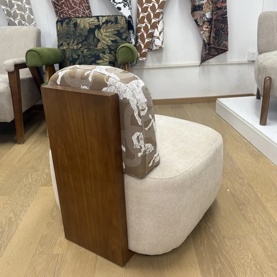 Latte Walnut-Panel Chair view 2