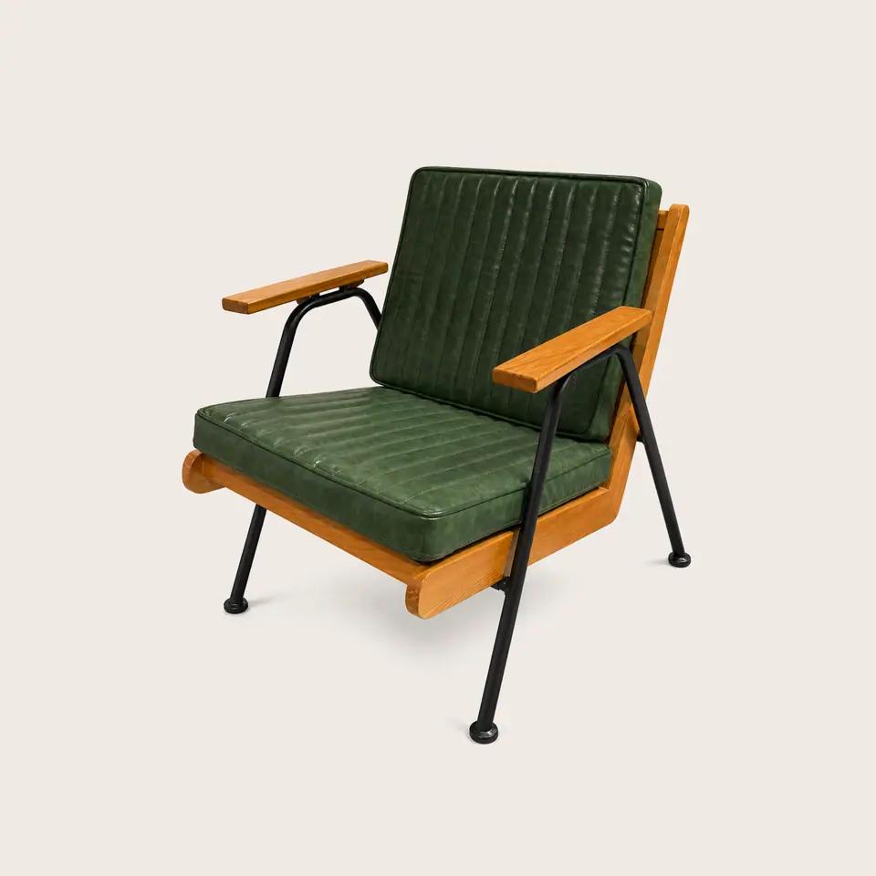 Moss Channel Lounge Armchair