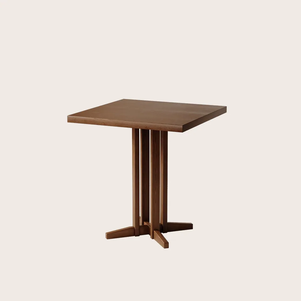 Oak Cross-Base Two-Top