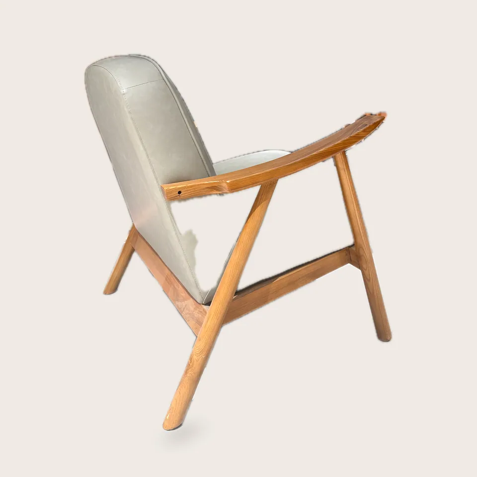 Piccolo Oak Lounge Armchair view 2