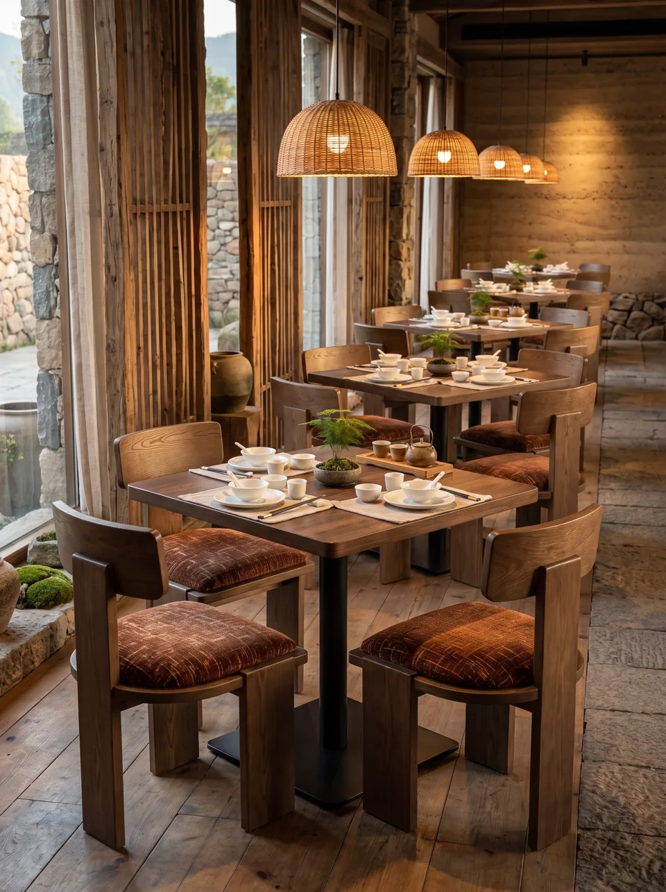 Slab-Leg Chair & Table Set view 7