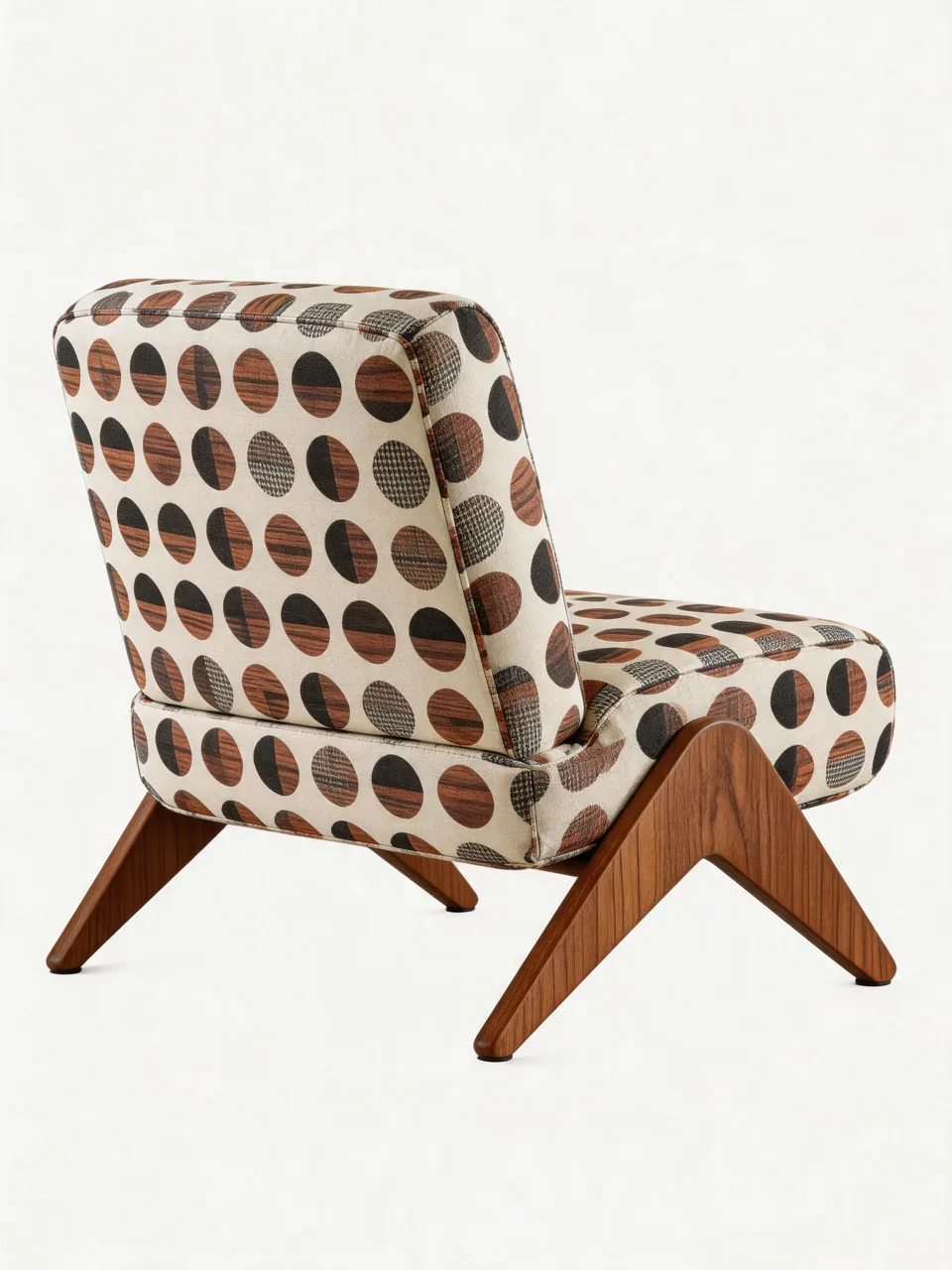 Split Circle Print Lounge Chair view 5