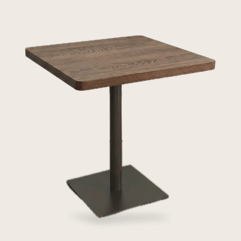 Walnut Plate-Base Two-Top